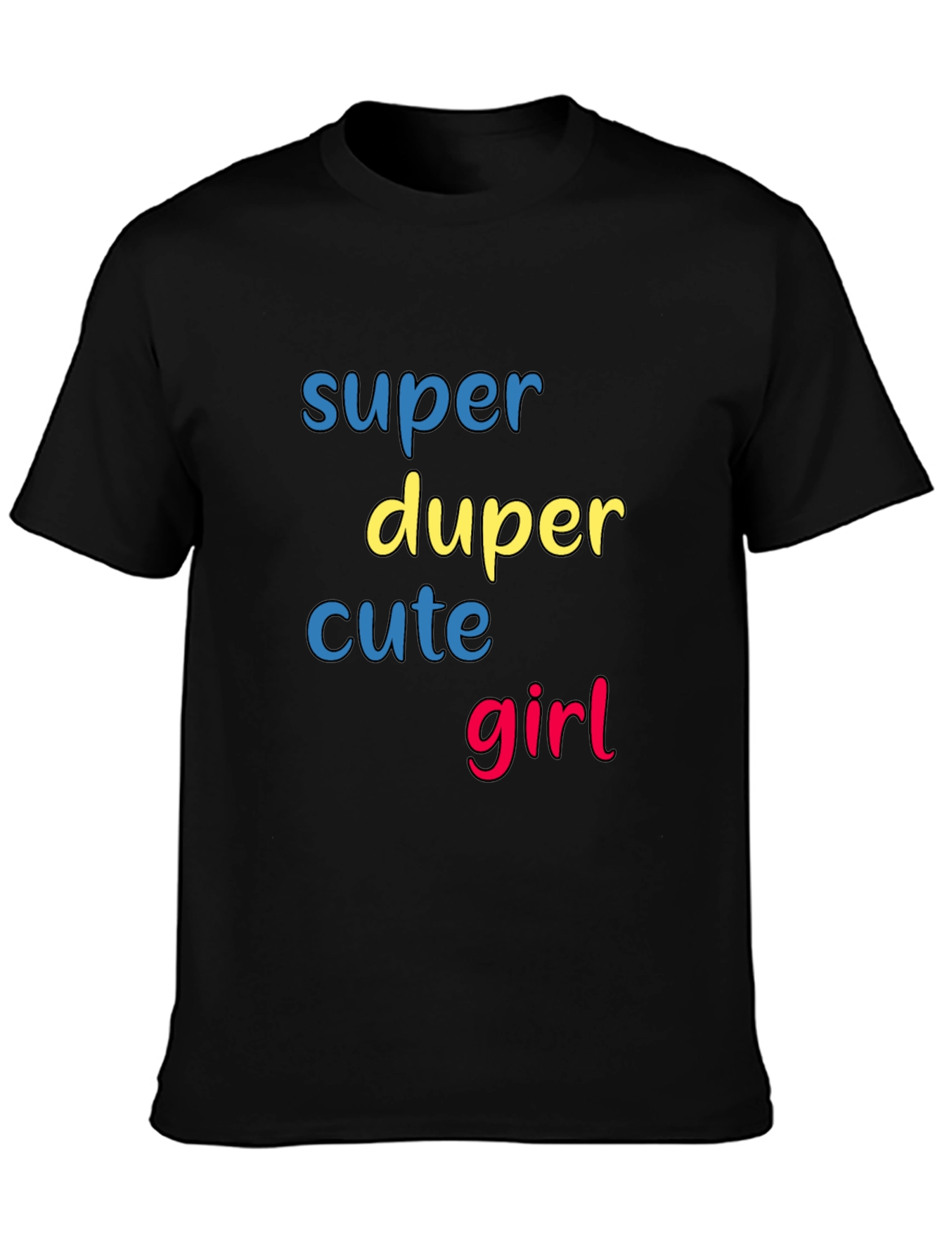 Super Duper Cute Girl Graphic T-Shirt