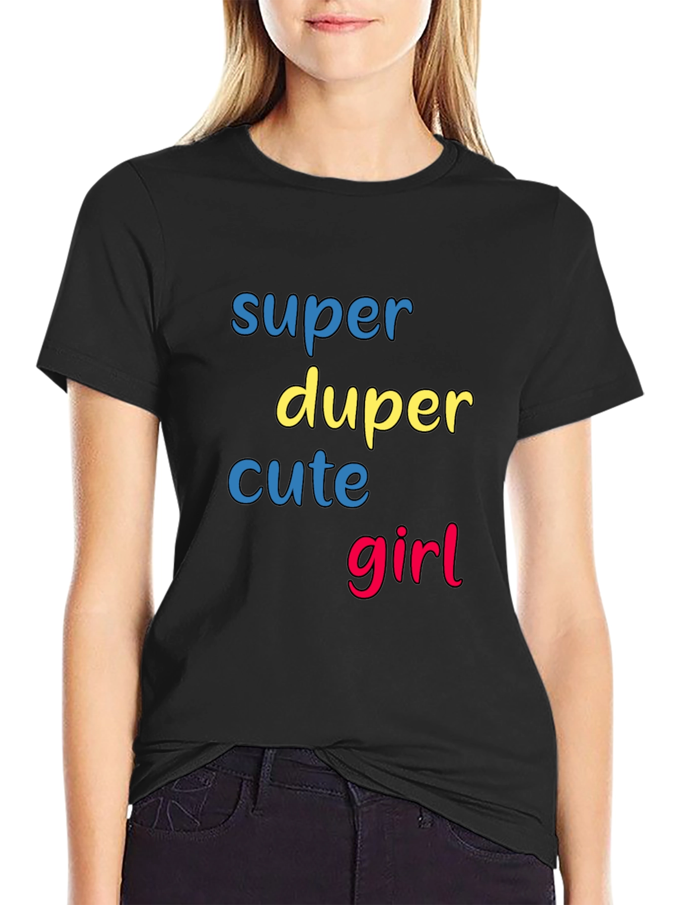 Super Duper Cute Girl Graphic T-Shirt