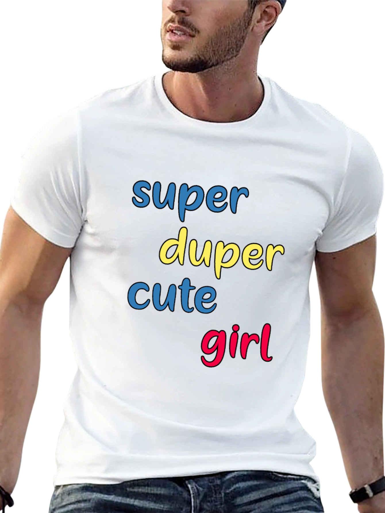 Super Duper Cute Girl Graphic T-Shirt