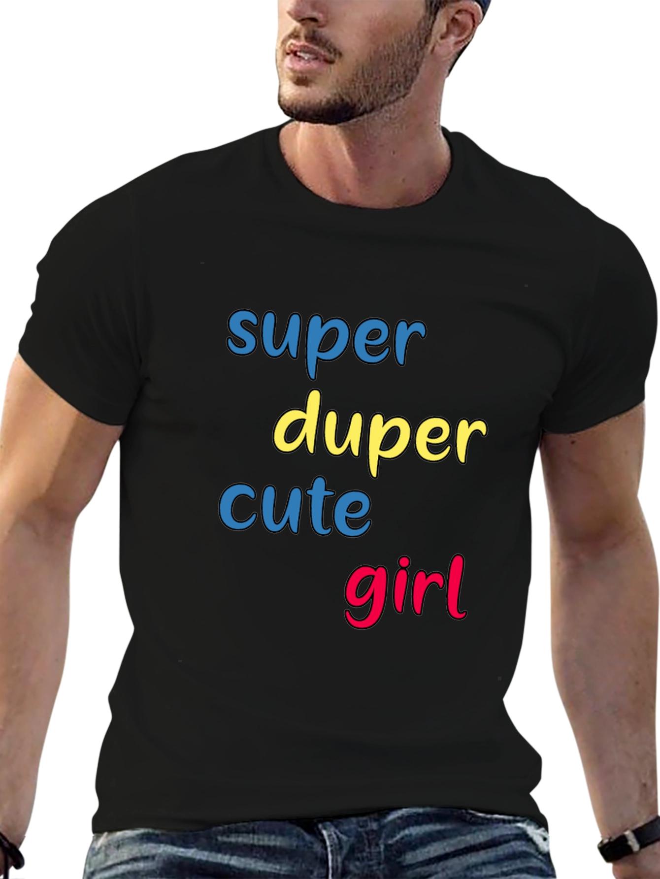 Super Duper Cute Girl Graphic T-Shirt