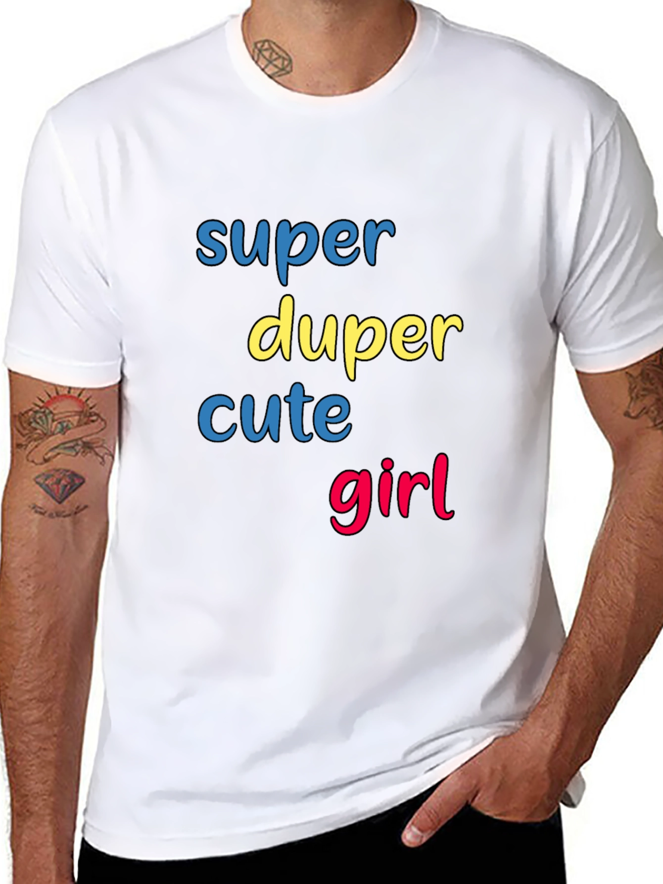 Super Duper Cute Girl Graphic T-Shirt