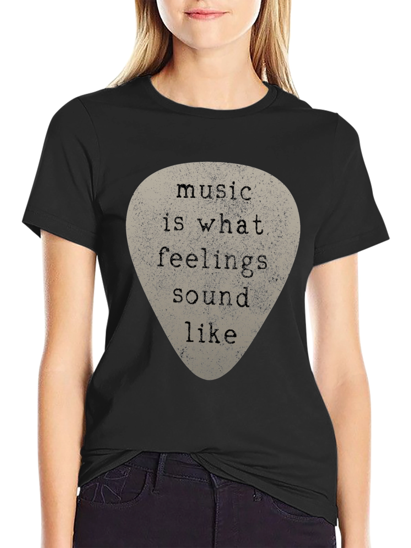 Music Is What Feelings Sound Like Graphic Tee