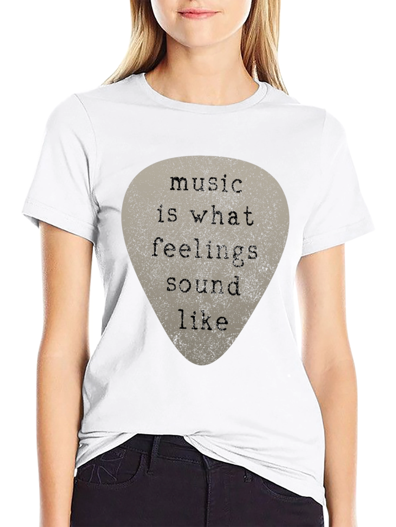 Music Is What Feelings Sound Like Graphic Tee