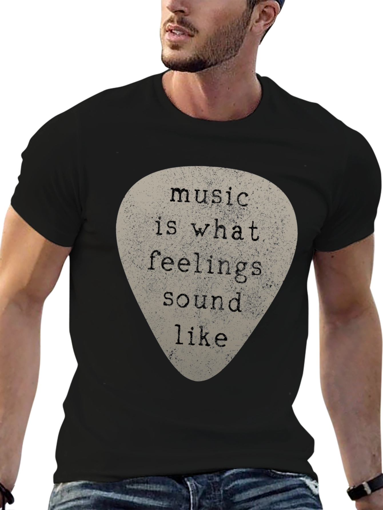 Music Is What Feelings Sound Like Graphic Tee