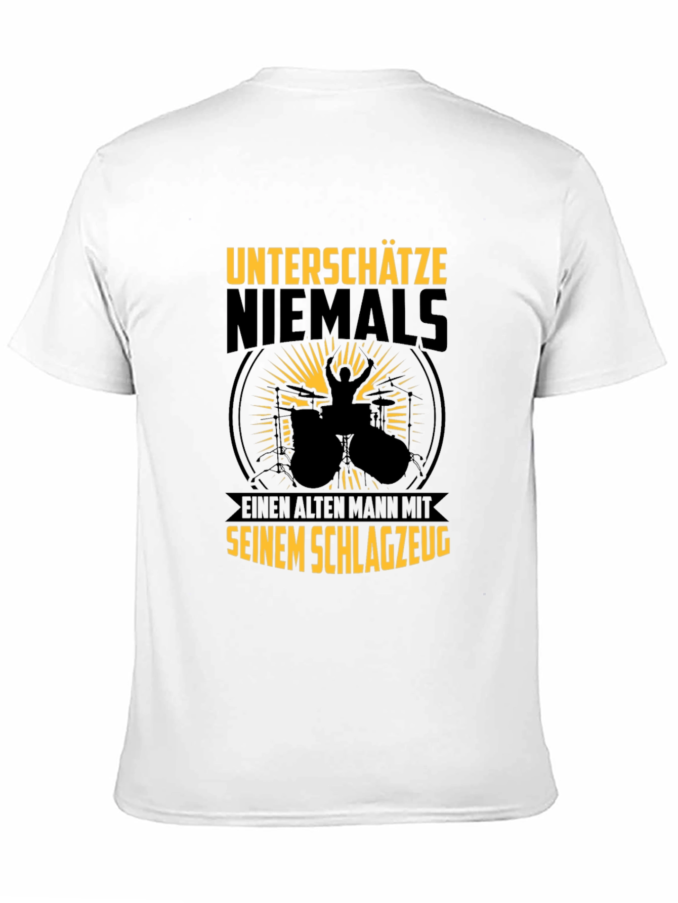 Drummer Old Man T-Shirt: Never Underestimate