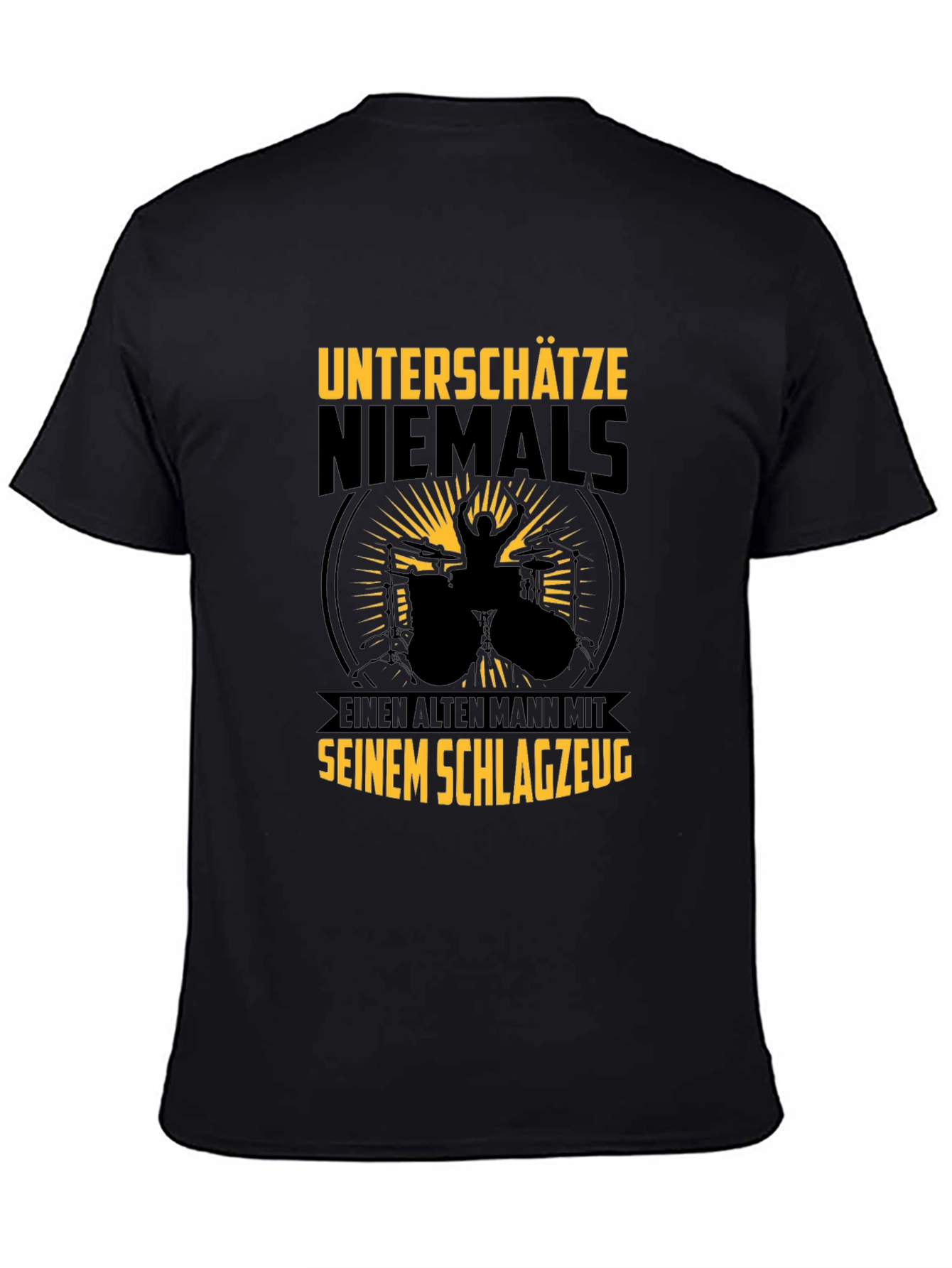 Drummer Old Man T-Shirt: Never Underestimate