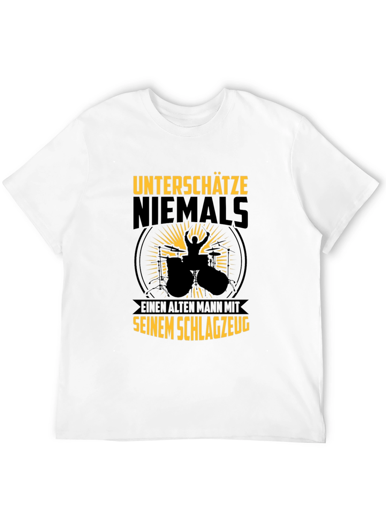 Drummer Old Man T-Shirt: Never Underestimate
