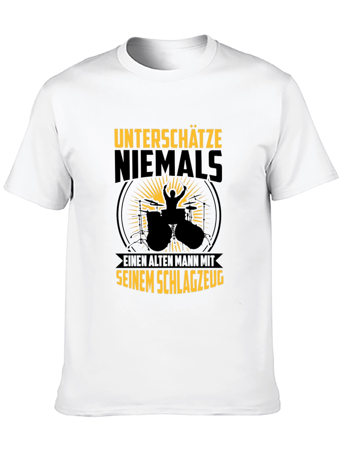 Drummer Old Man T-Shirt: Never Underestimate