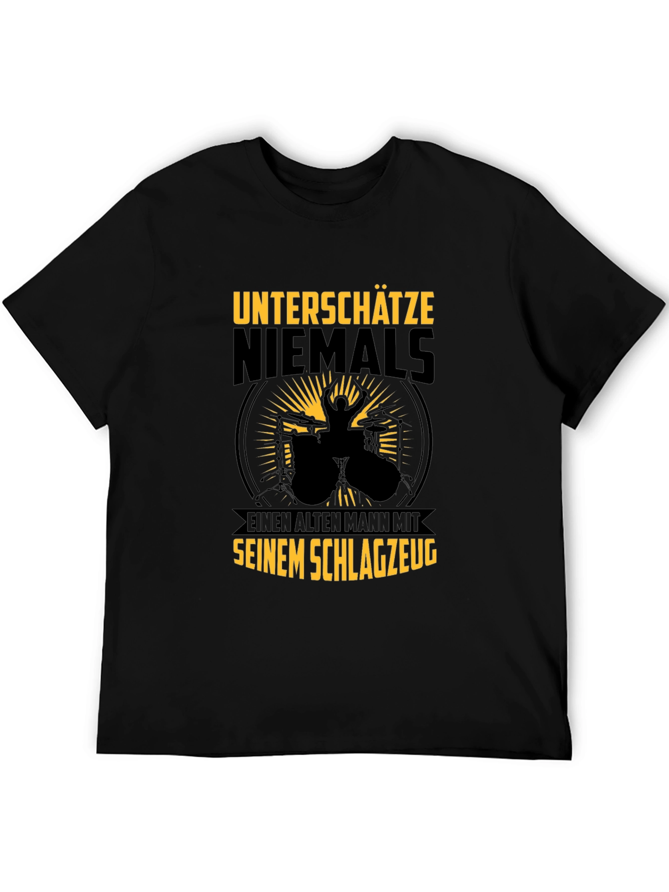 Drummer Old Man T-Shirt: Never Underestimate