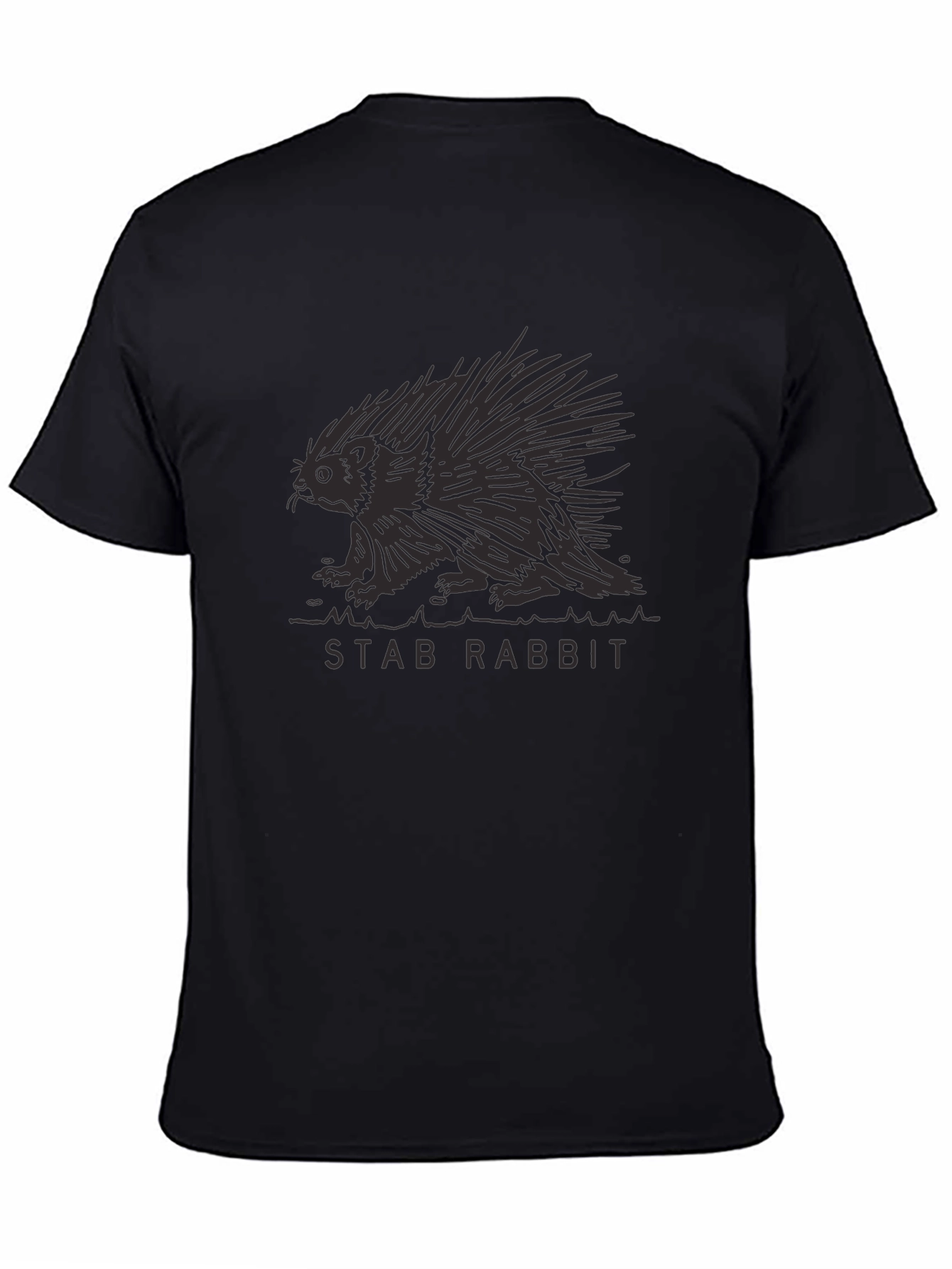 Stab Rabbit Graphic Tee - Black Cotton Comfort