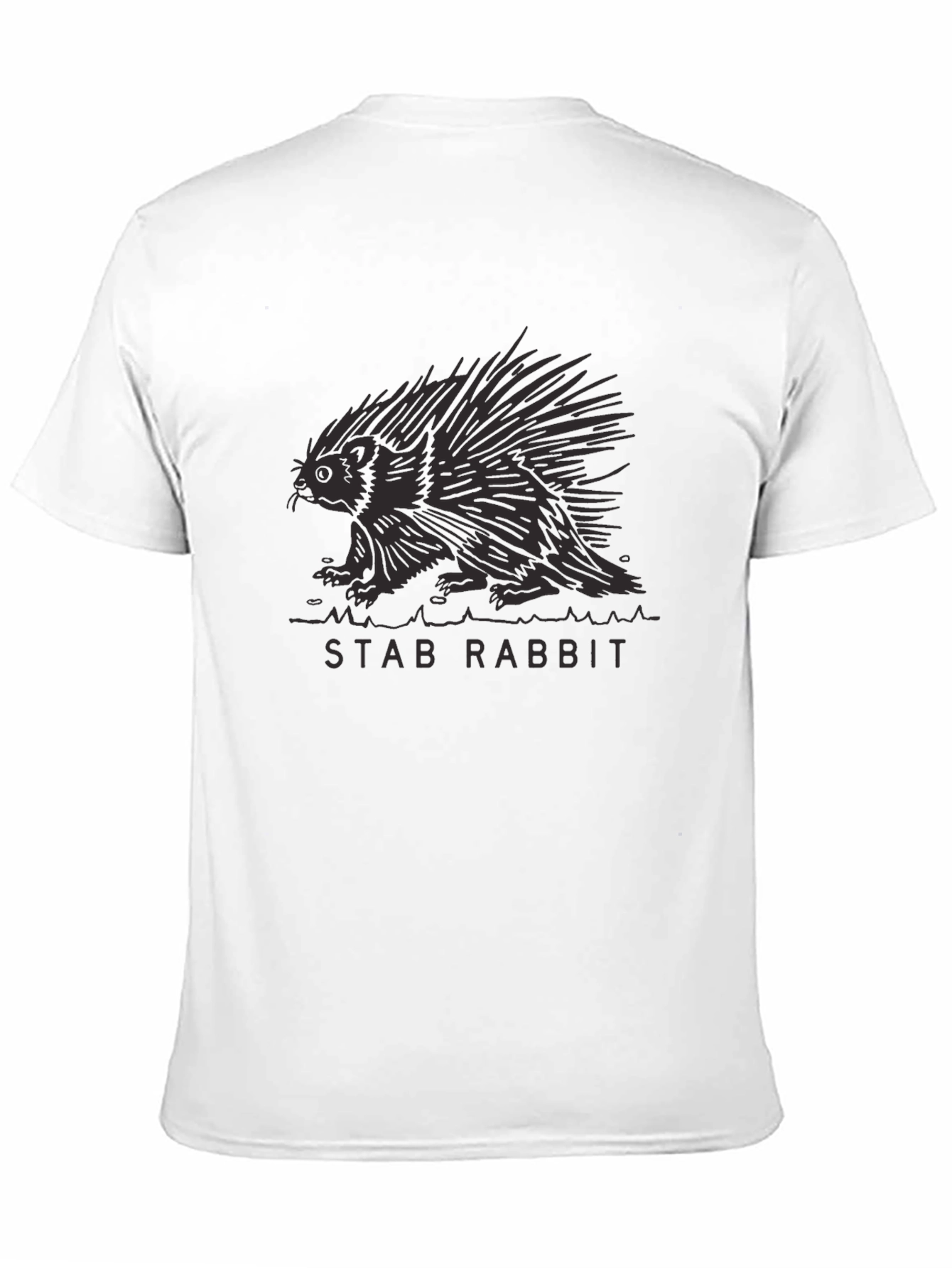 Stab Rabbit Graphic Tee - Black Cotton Comfort