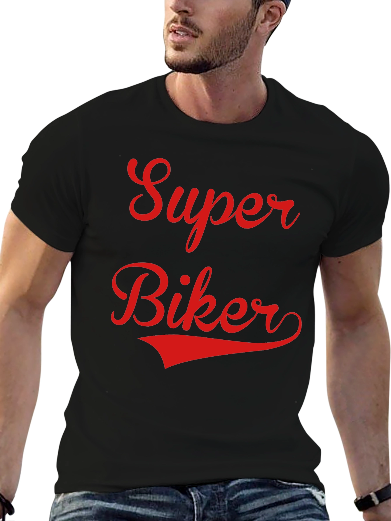 Super Biker T-Shirt - Retro Style