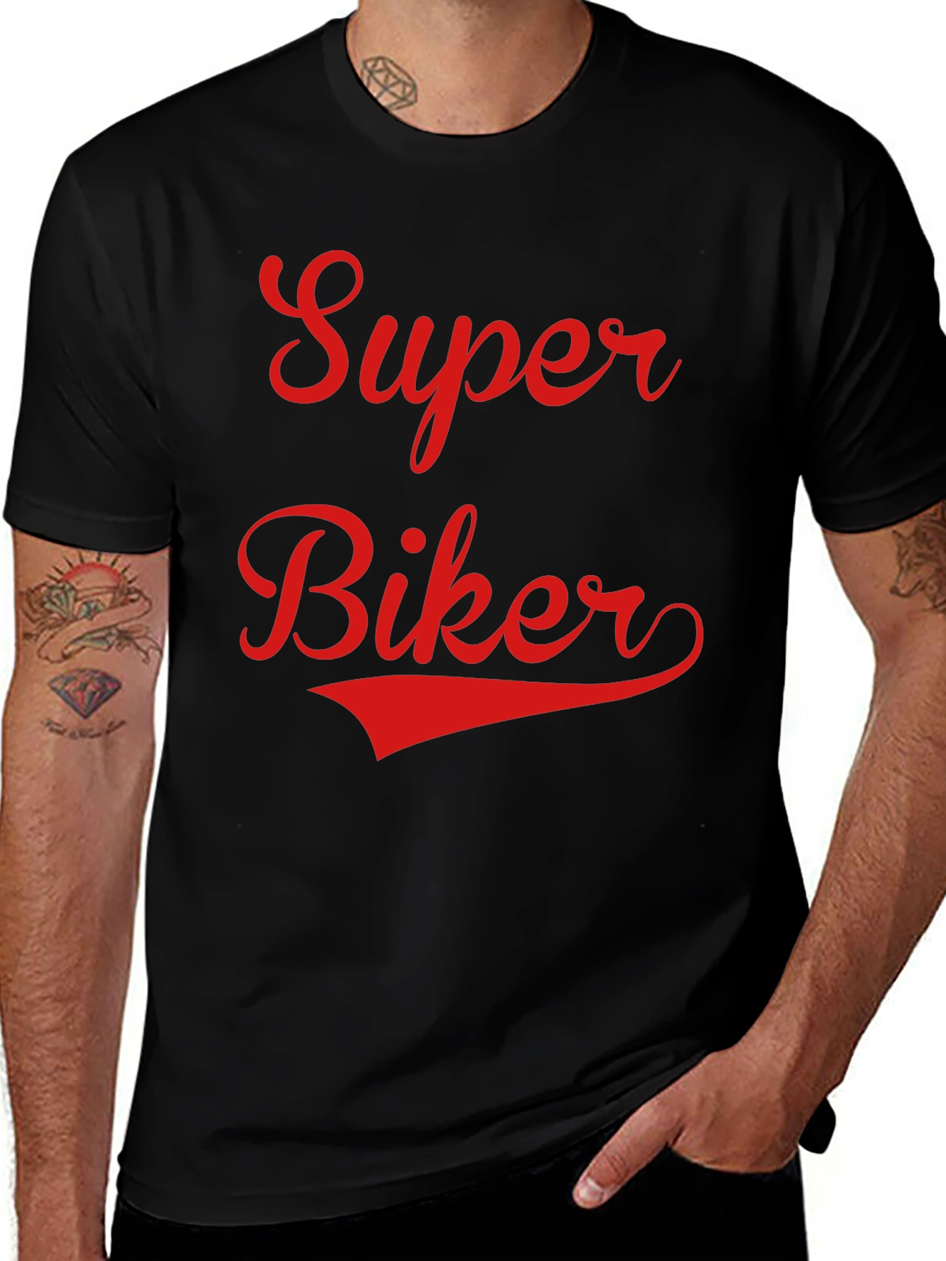 Super Biker T-Shirt - Retro Style