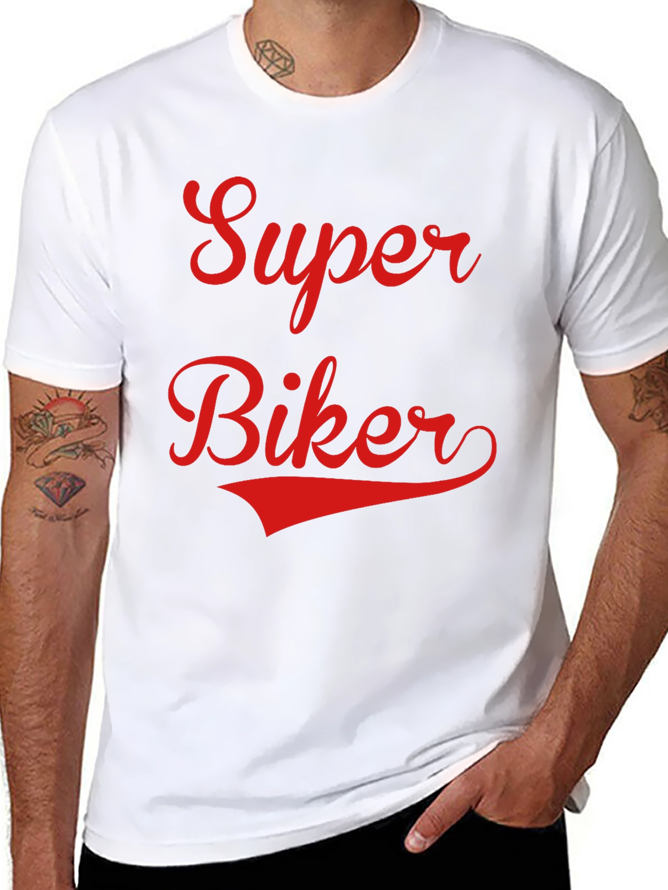 Super Biker T-Shirt - Retro Style