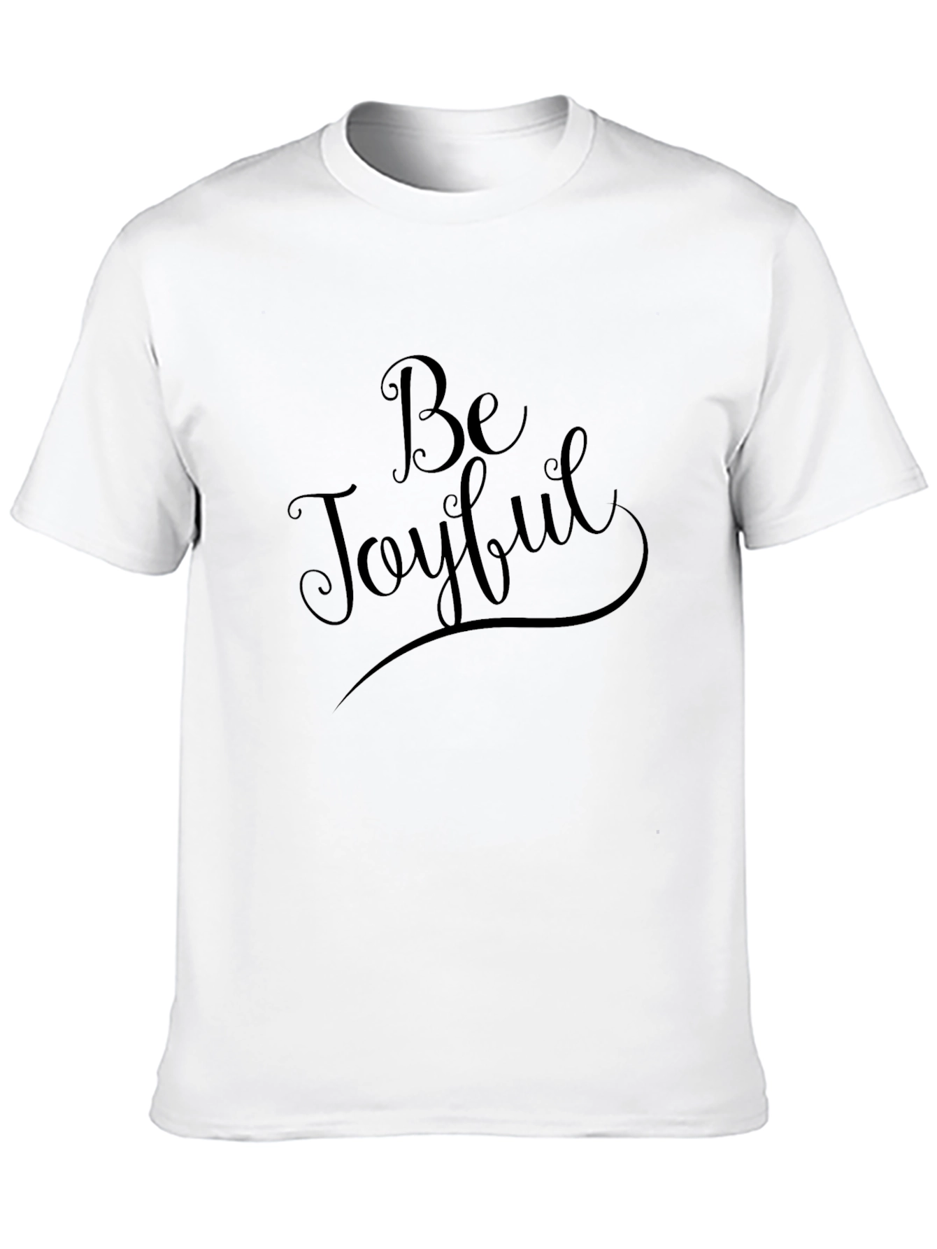 Be Joyful Black Graphic T-Shirt