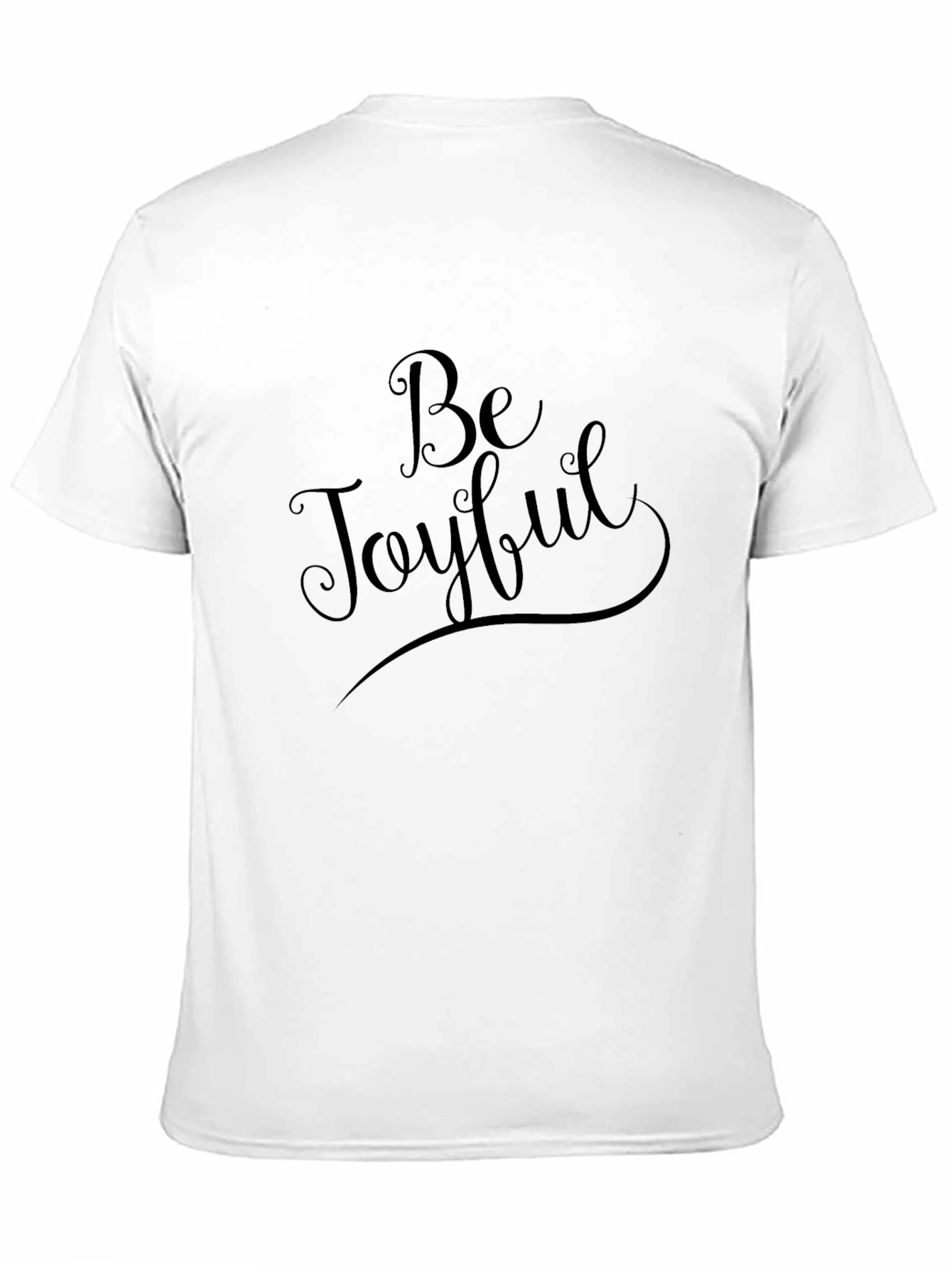 Be Joyful Black Graphic T-Shirt