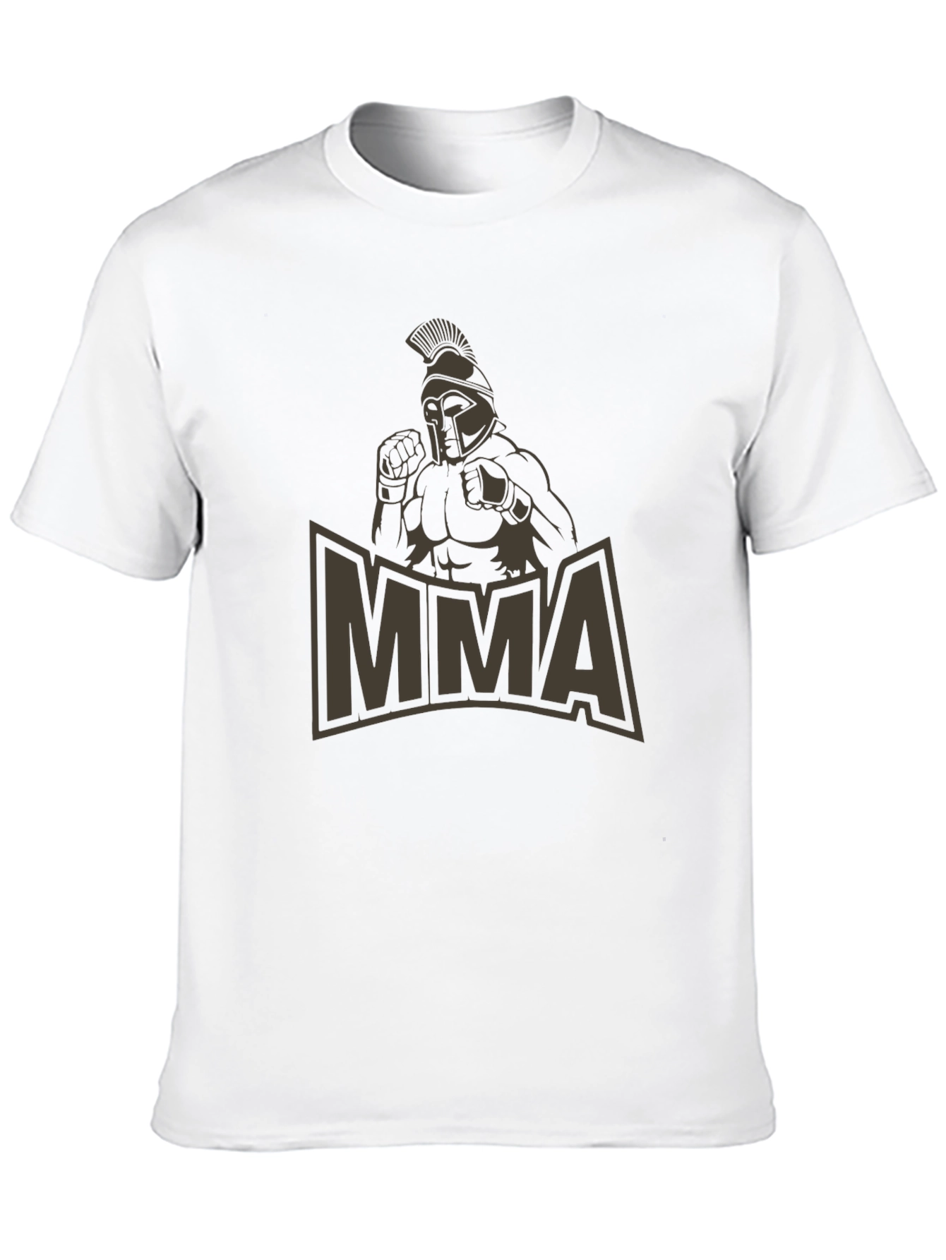 MMA Spartan Warrior Graphic Tee - Black