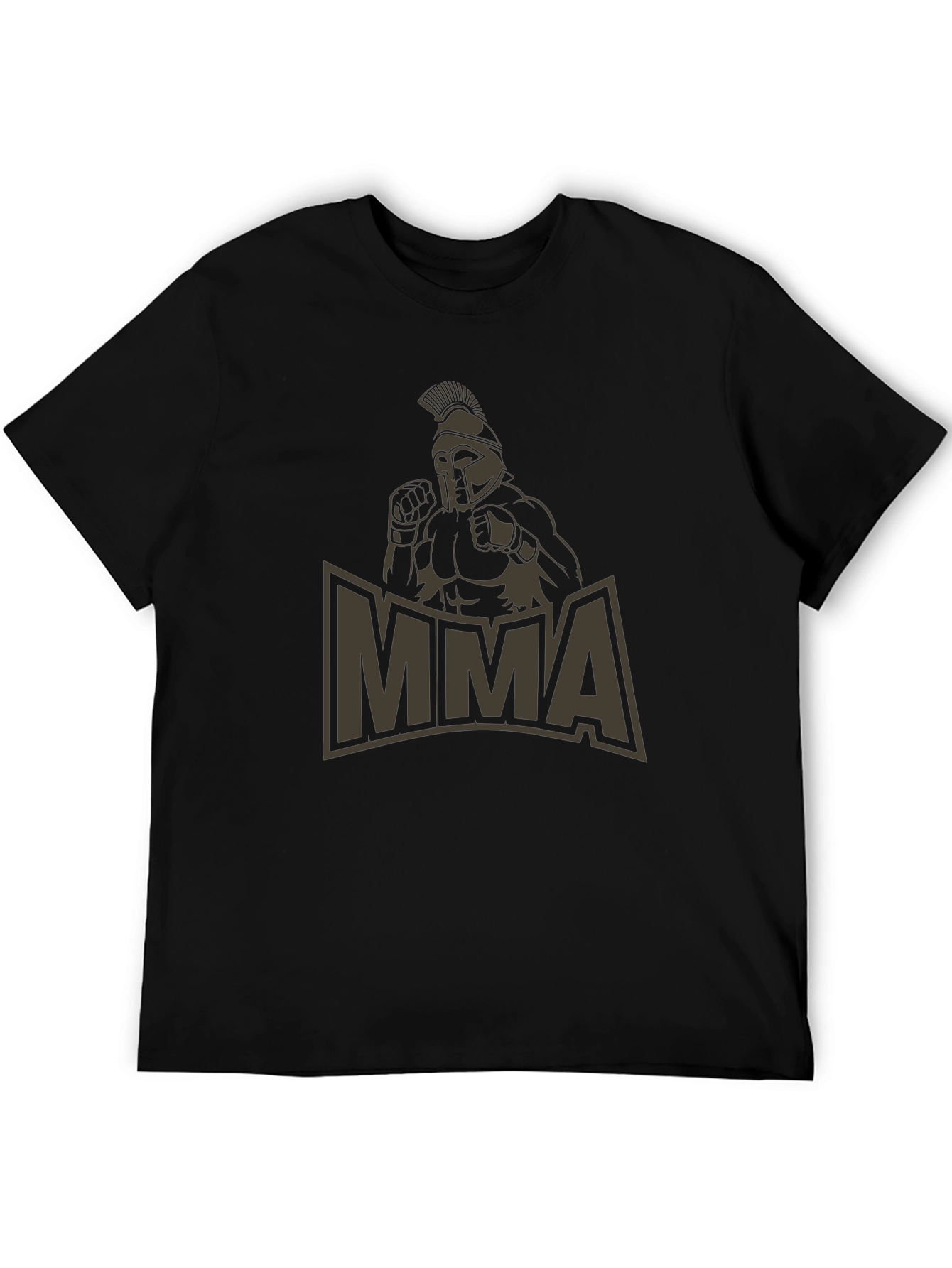 MMA Spartan Warrior Graphic Tee - Black