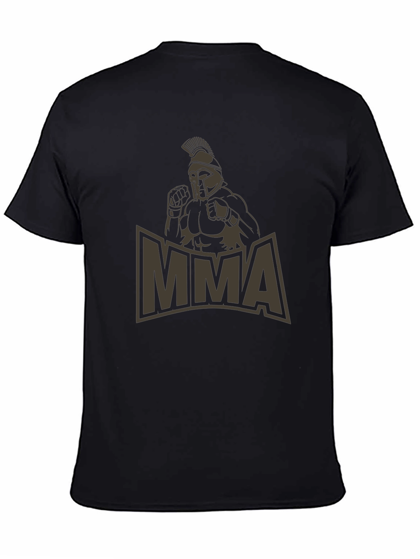 MMA Spartan Warrior Graphic Tee - Black