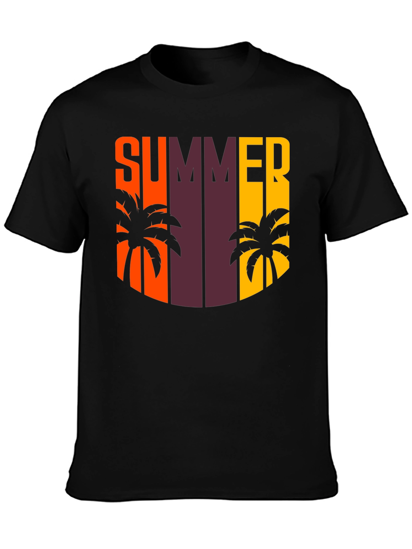 Summer Palm Tree Graphic T-Shirt