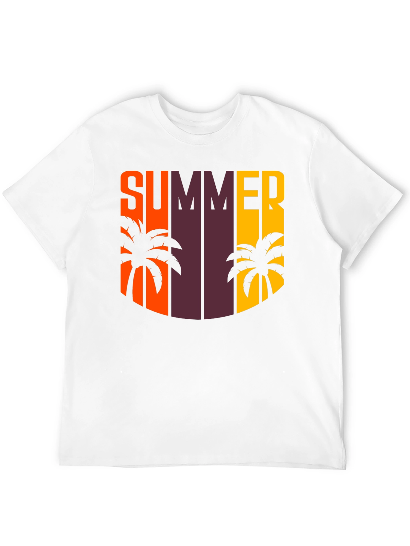 Summer Palm Tree Graphic T-Shirt