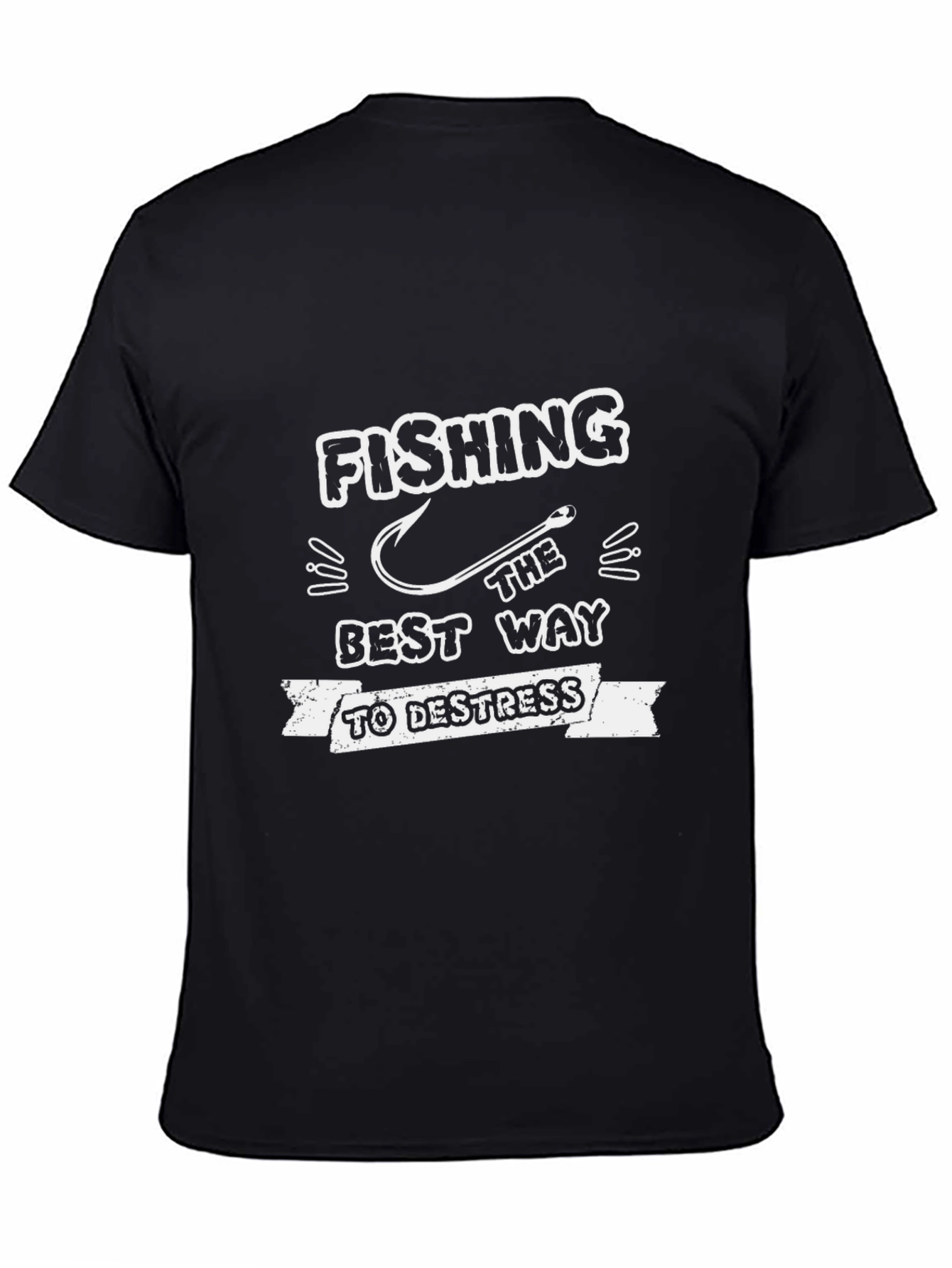 Fishing Best Way to Destress Graphic Tee