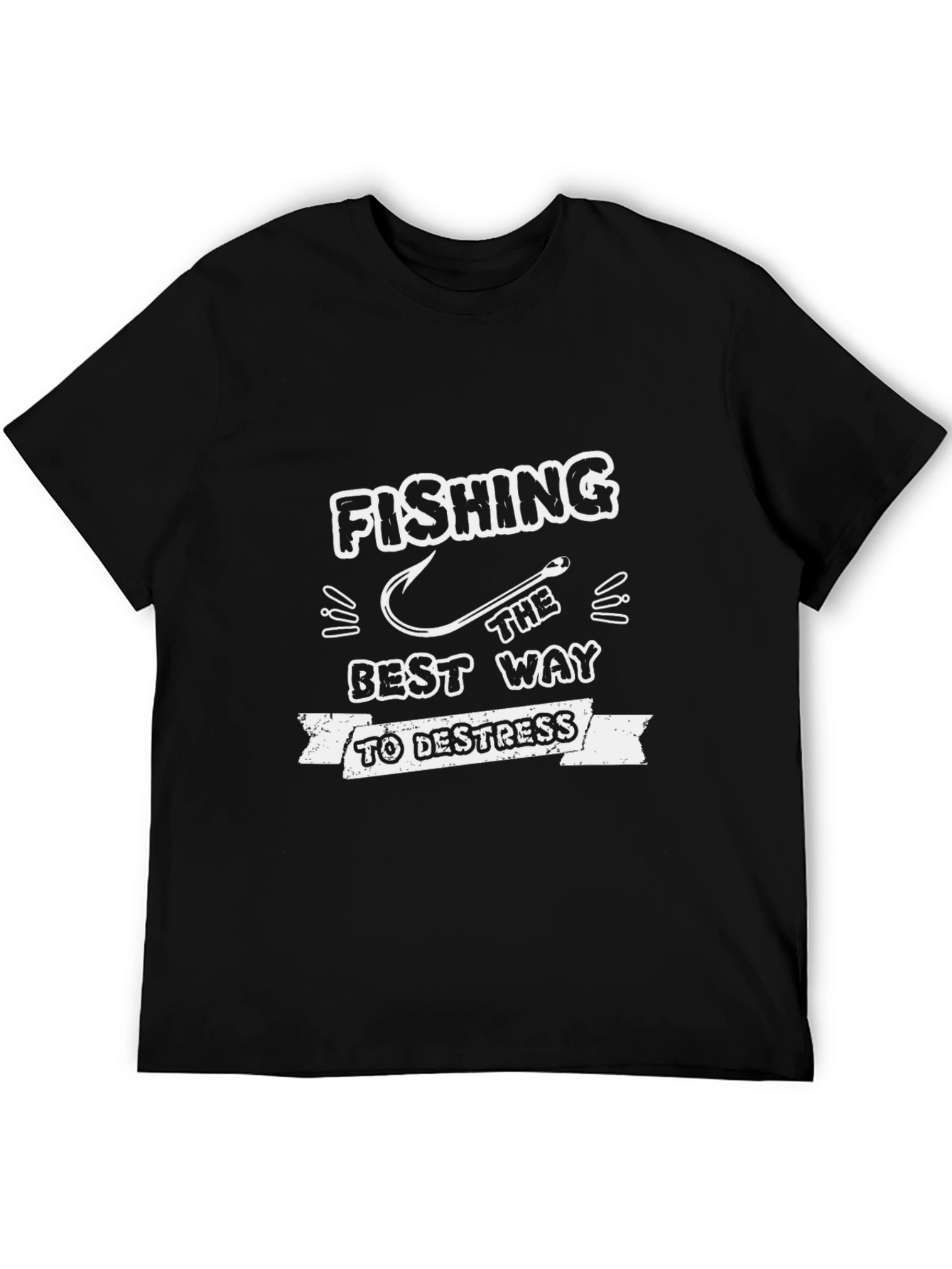 Fishing Best Way to Destress Graphic Tee