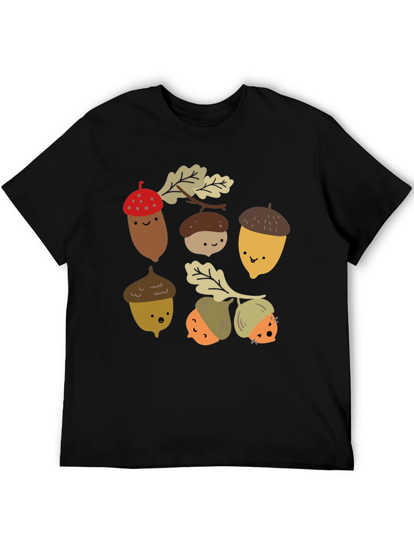 Cute Acorn Cartoon Graphic T-Shirt