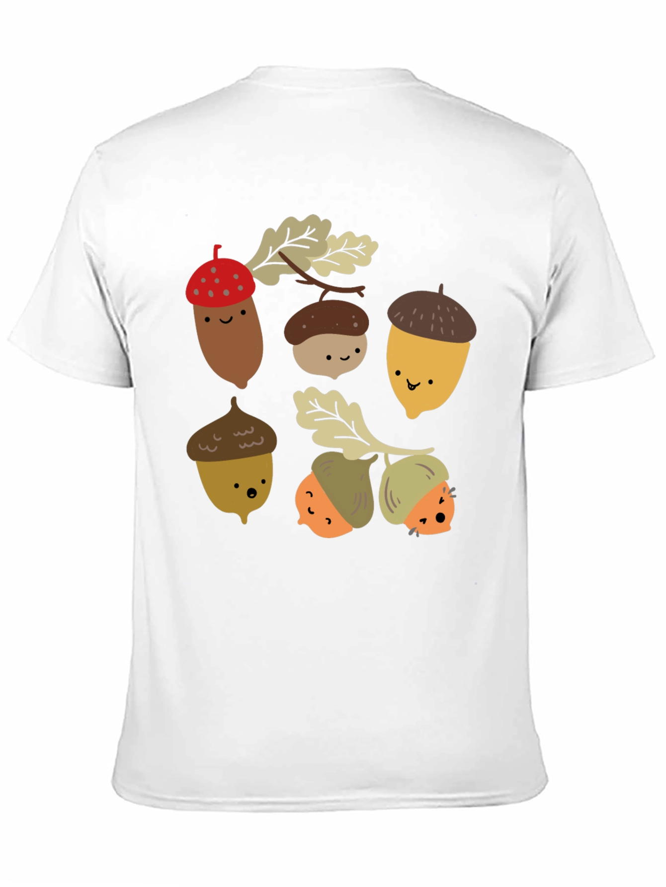 Cute Acorn Cartoon Graphic T-Shirt