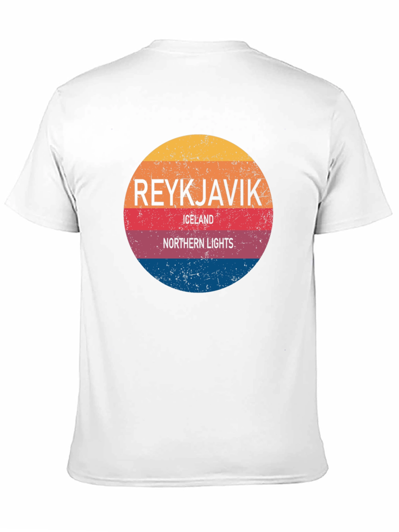 Reykjavik Iceland Northern Lights Graphic T-Shirt