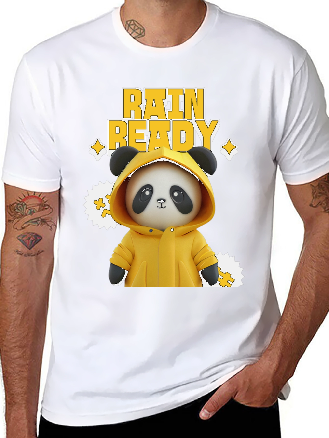 Rain Ready Panda T-Shirt