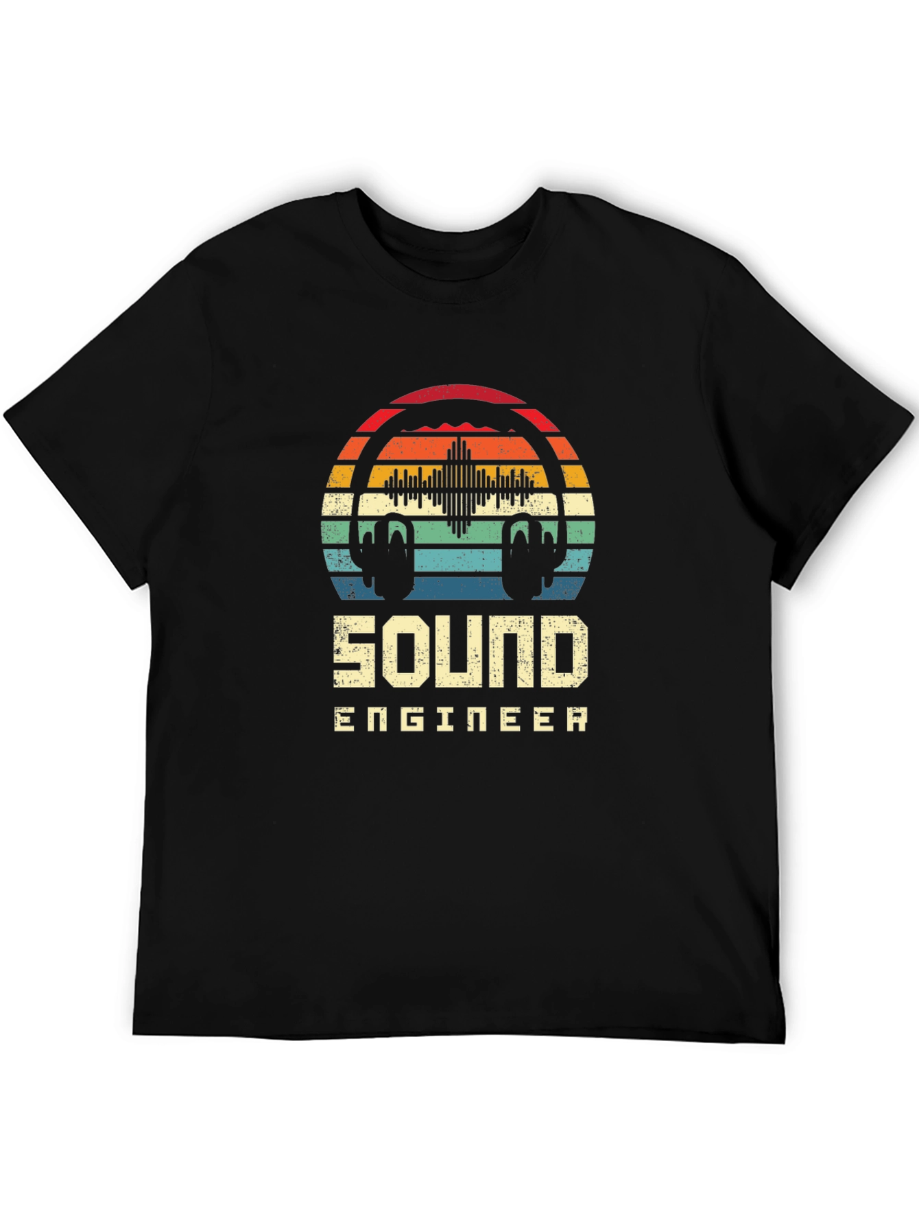 Sound Engineer Retro Style Graphic T-Shirt
