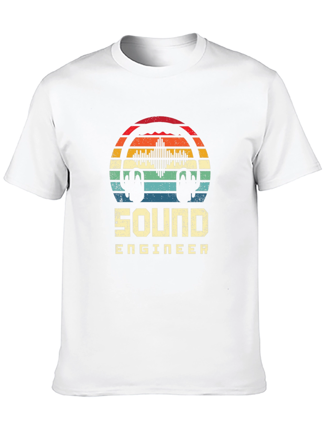Sound Engineer Retro Style Graphic T-Shirt
