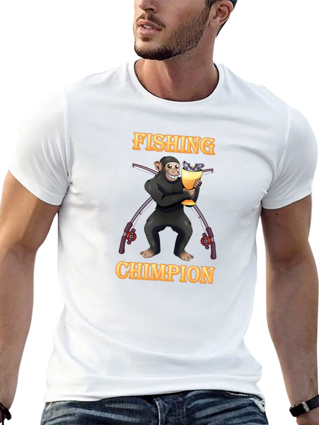 Fishing Chimpion T-Shirt