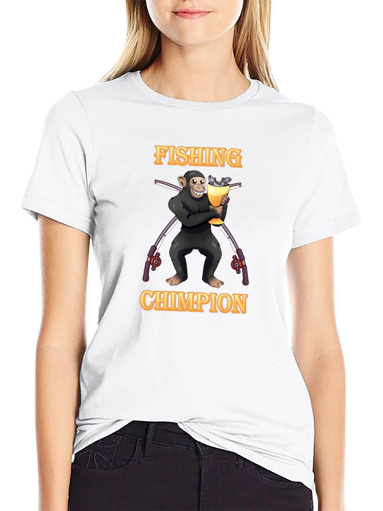 Fishing Chimpion T-Shirt