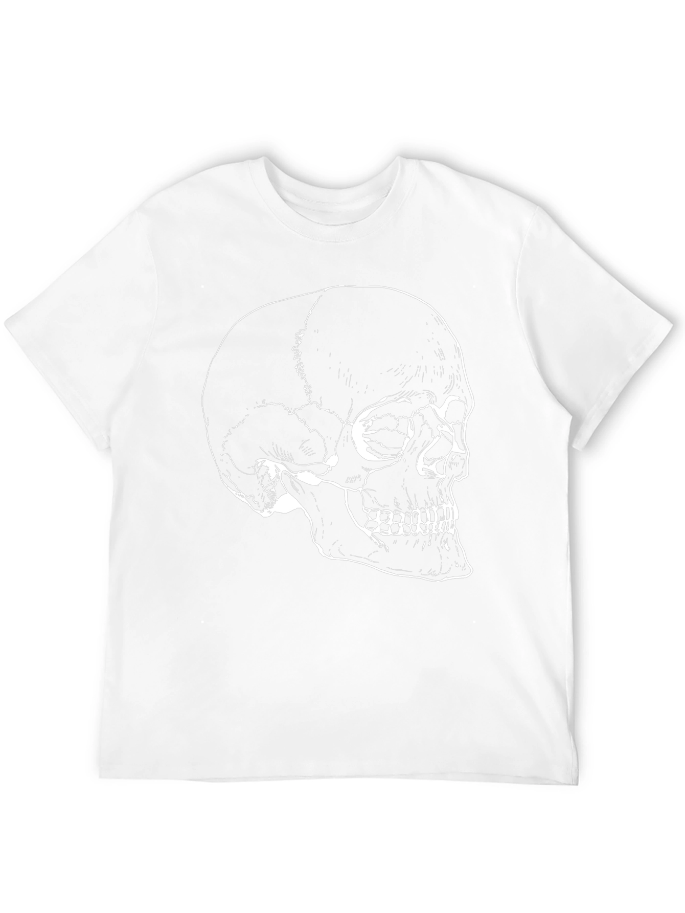 Skull Graphic Print Black T-Shirt