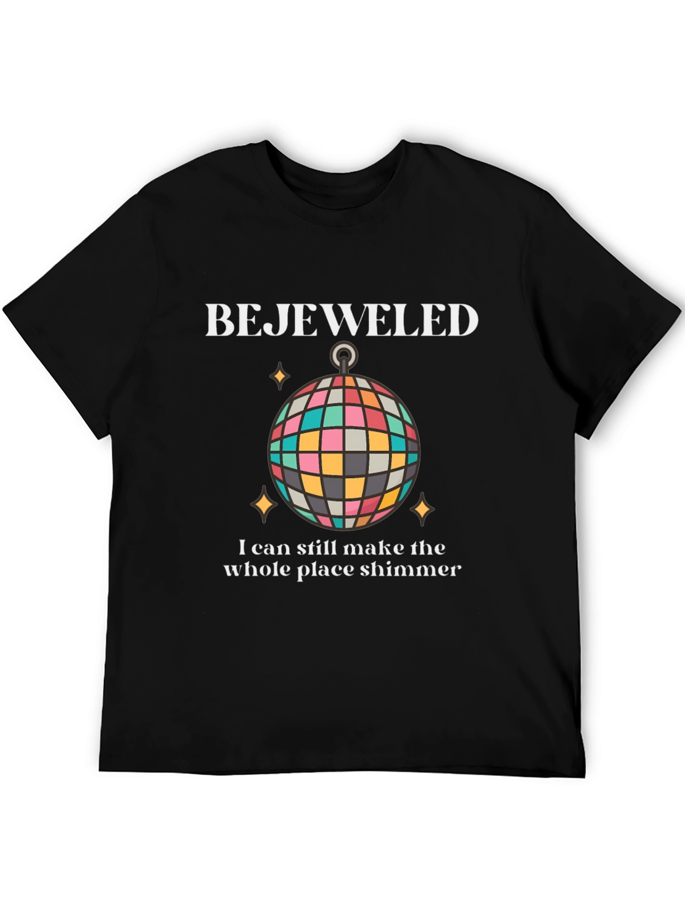Bejeweled Shimmer Disco Ball Graphic Tee