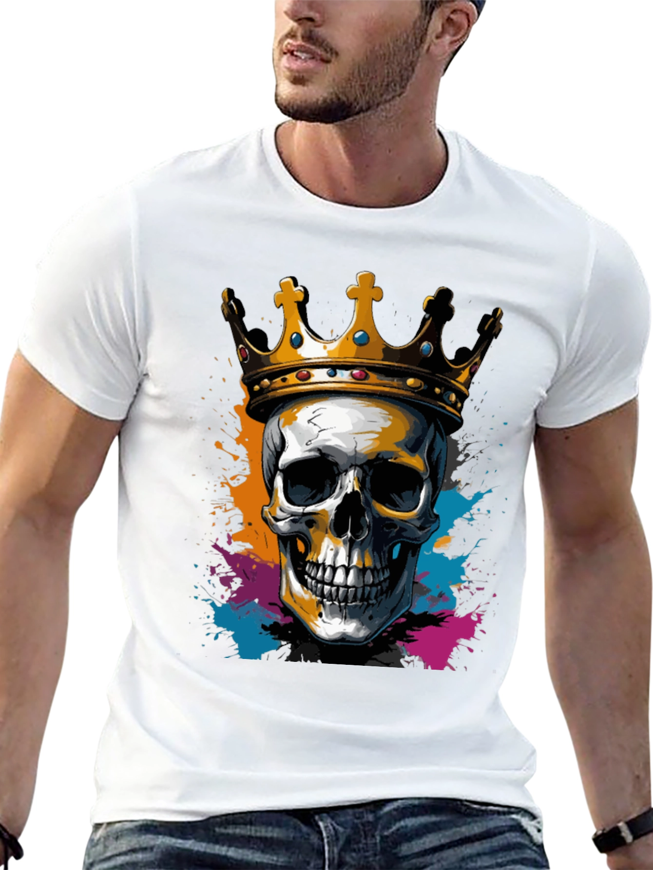 Skull King Black Graphic Tee