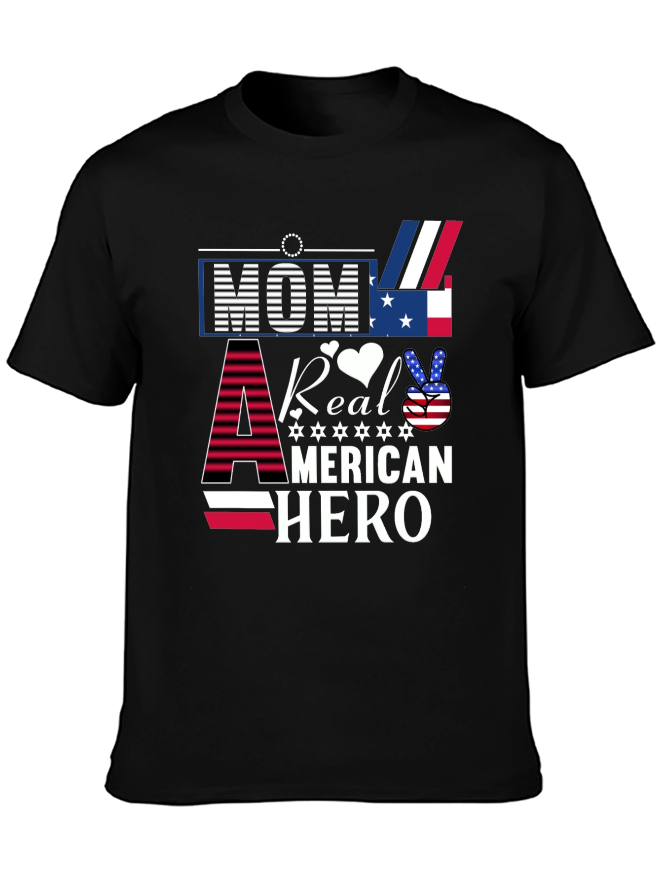 Mom A Real American Hero T-Shirt