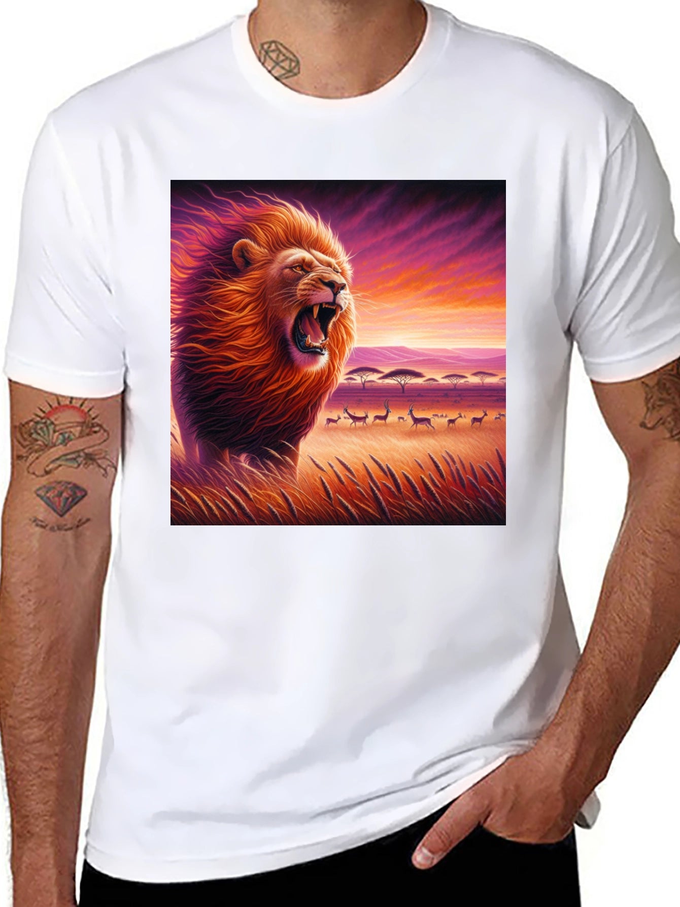 Lion King T-Shirt - African Safari Design