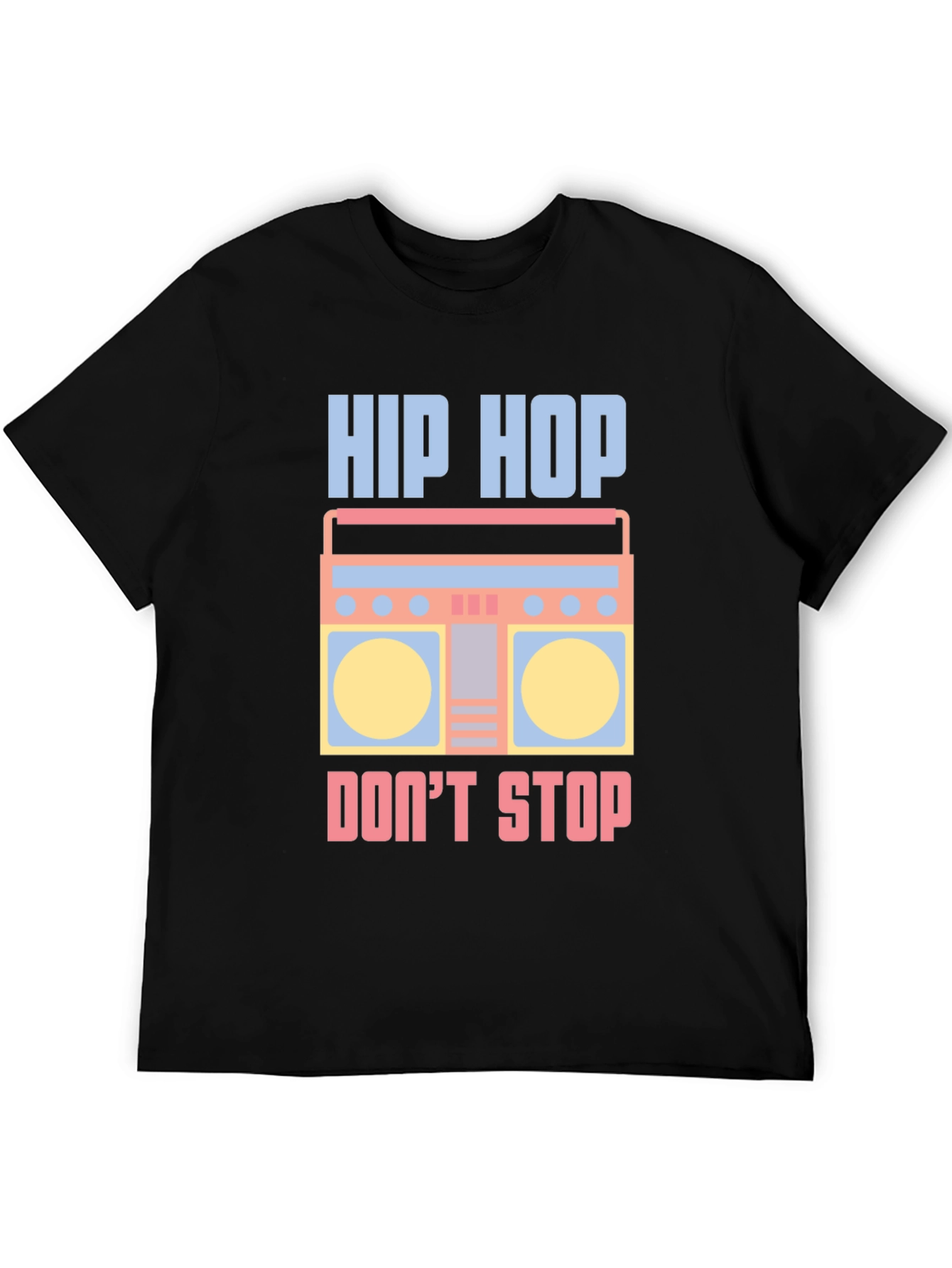 Hip Hop Boombox Graphic Tee - Cool Retro Style