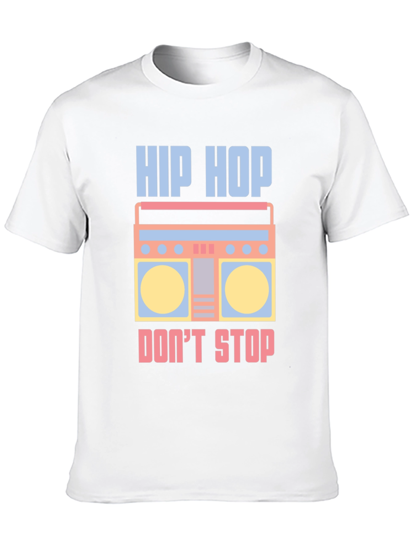 Hip Hop Boombox Graphic Tee - Cool Retro Style