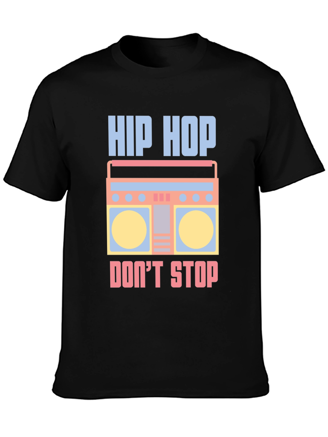 Hip Hop Boombox Graphic Tee - Cool Retro Style