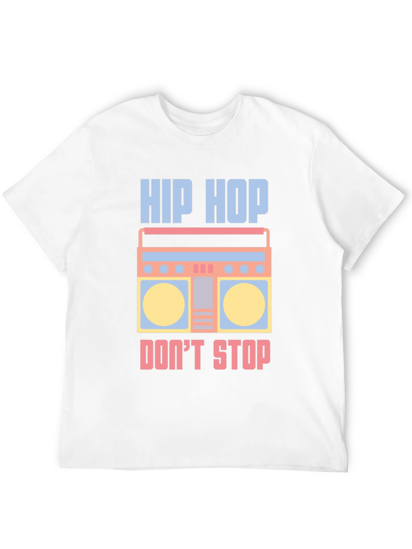 Hip Hop Boombox Graphic Tee - Cool Retro Style