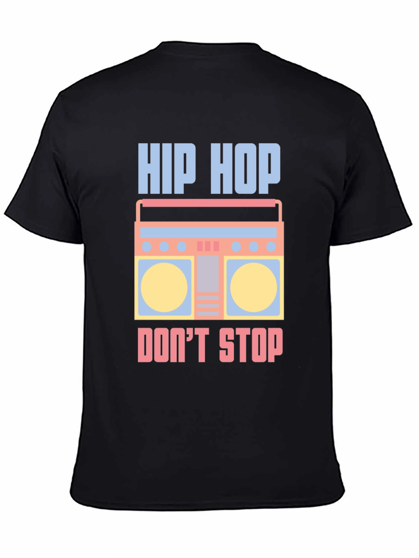 Hip Hop Boombox Graphic Tee - Cool Retro Style