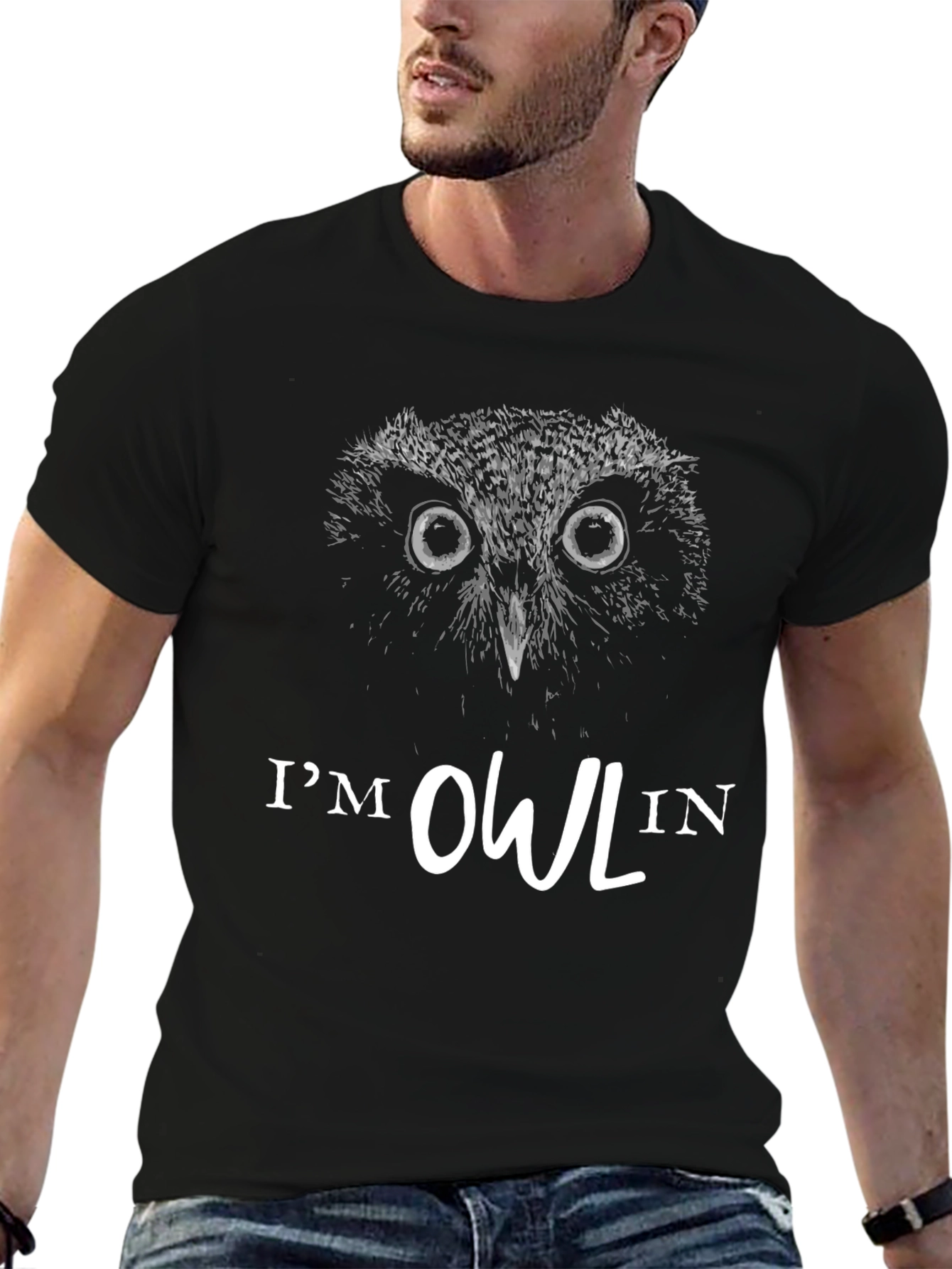 Im Owl In Graphic T-Shirt
