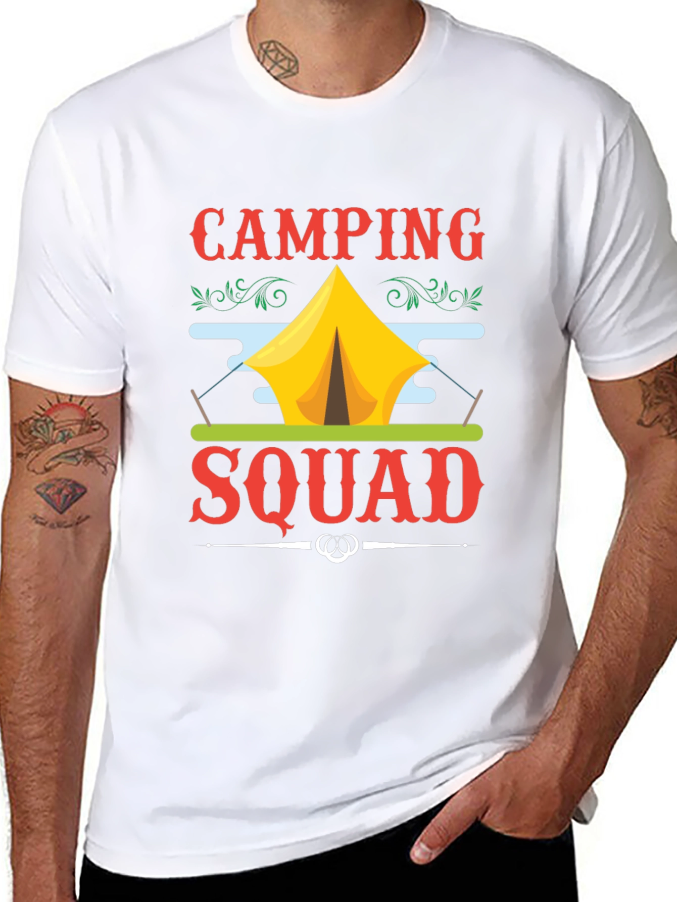 Camping Squad Graphic T-Shirt