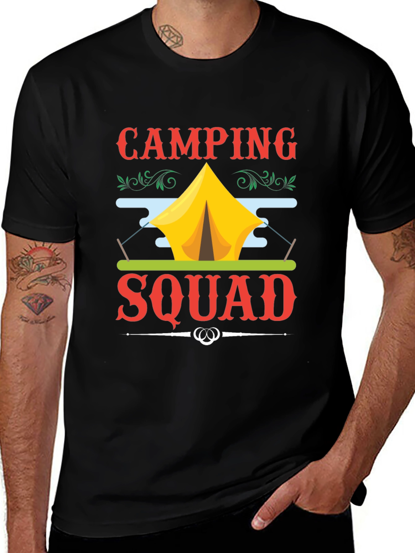 Camping Squad Graphic T-Shirt