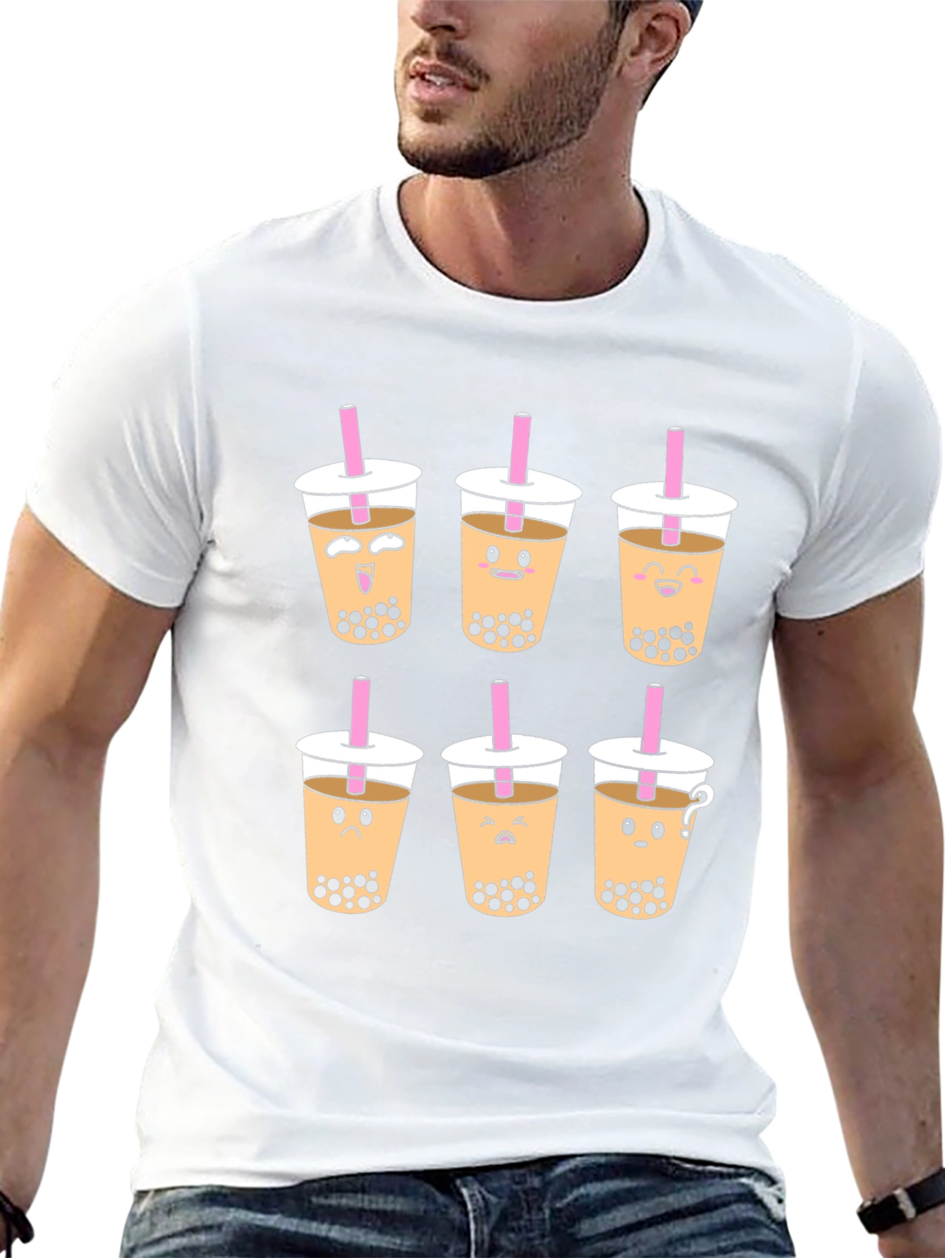 Boba Tea Graphic T-Shirt - Unisex Black Tee