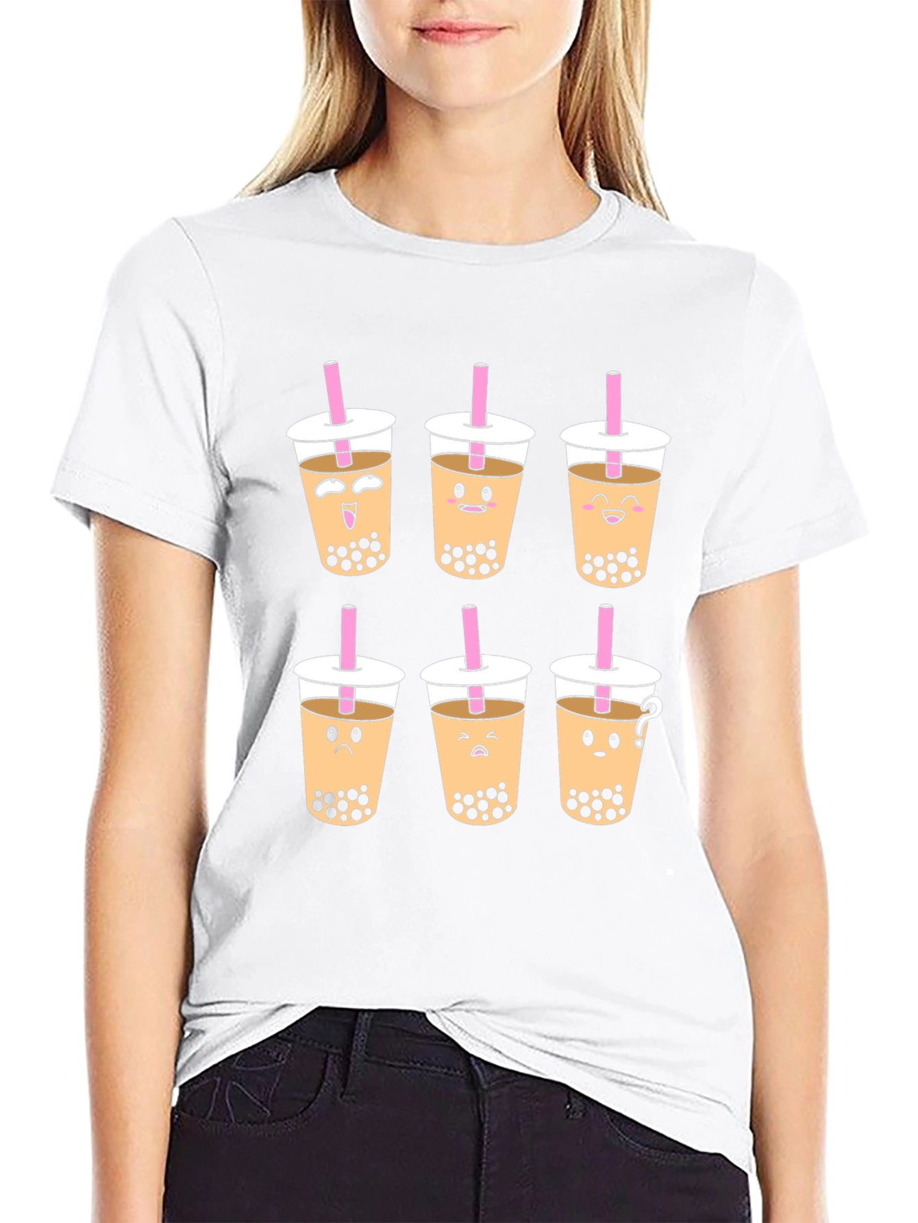 Boba Tea Graphic T-Shirt - Unisex Black Tee